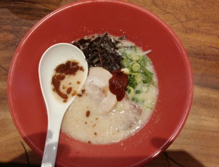 モニター　一風堂のラーメン画像