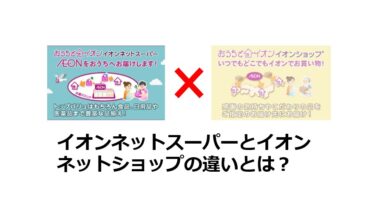 イオンネットスーパーとイオンショップの違いは？特徴と使い分け