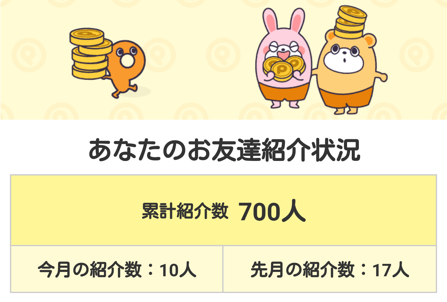 友達紹介人数700人を達成したポイントタウンを褒めるだけの記事 