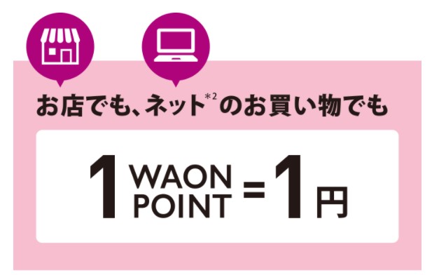 1WAON POINT＝1円