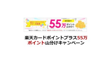 楽天カードポイントプラス55万ポイント山分けキャンペーン