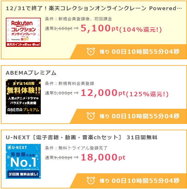 ポイントインカムのみんなでチャレンジ（2021年12月31日）②