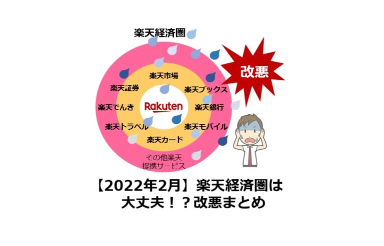 2022年2月　楽天経済圏は大丈夫？改悪をまとめました