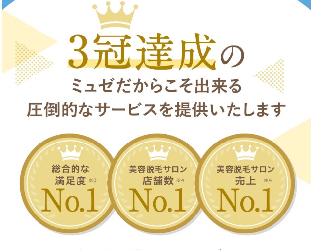 （ミュゼプラチナム記事）ミュゼプラチナムは多くの分野でナンバー1