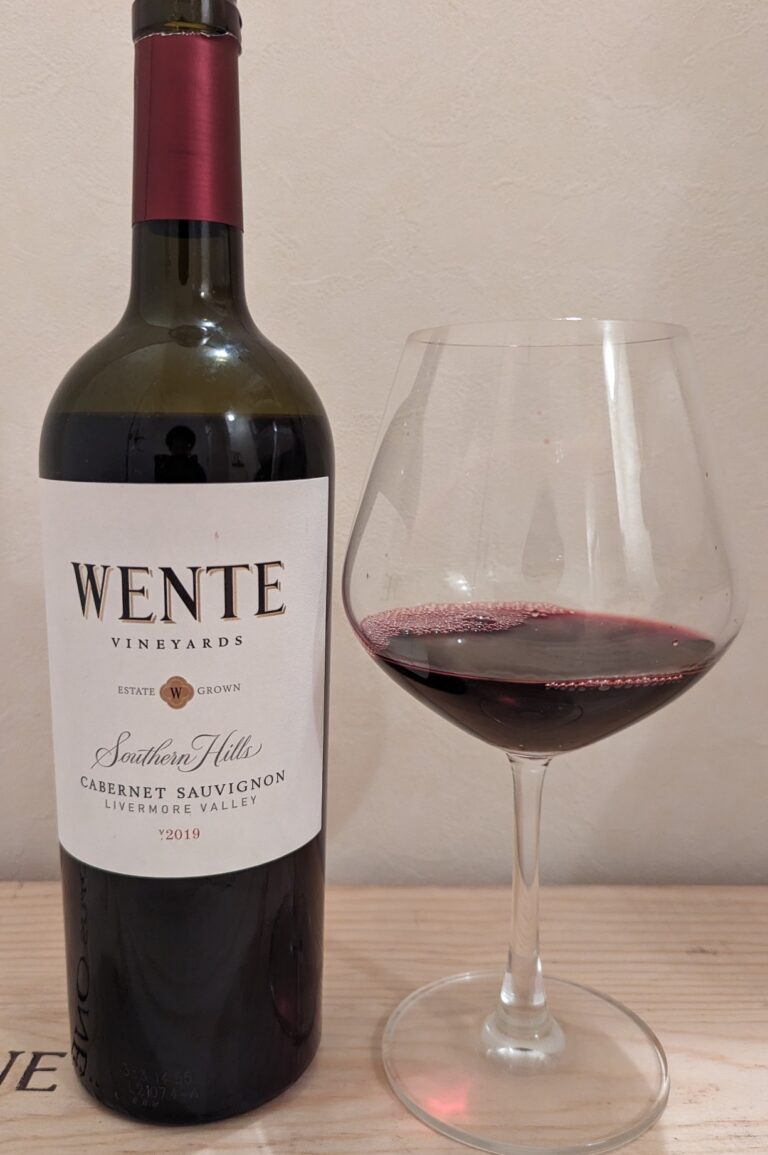 WENTE カベルネ・ソーヴィニョン（ボトルとグラス）