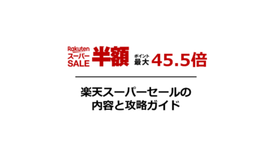 楽天スーパーセールの内容と攻略法