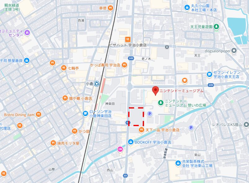 ニンテンドーミュージアム　Googleマップ
