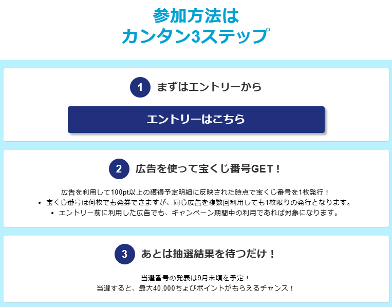 サマーちょび宝くじ（202508）利用方法