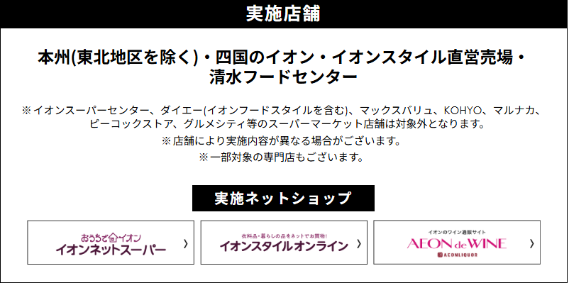 イオンカードでオトク！（20250912）店舗