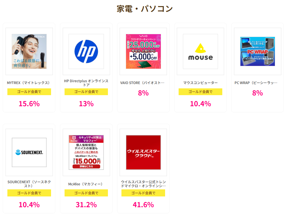ハピタスデー（202510）PC