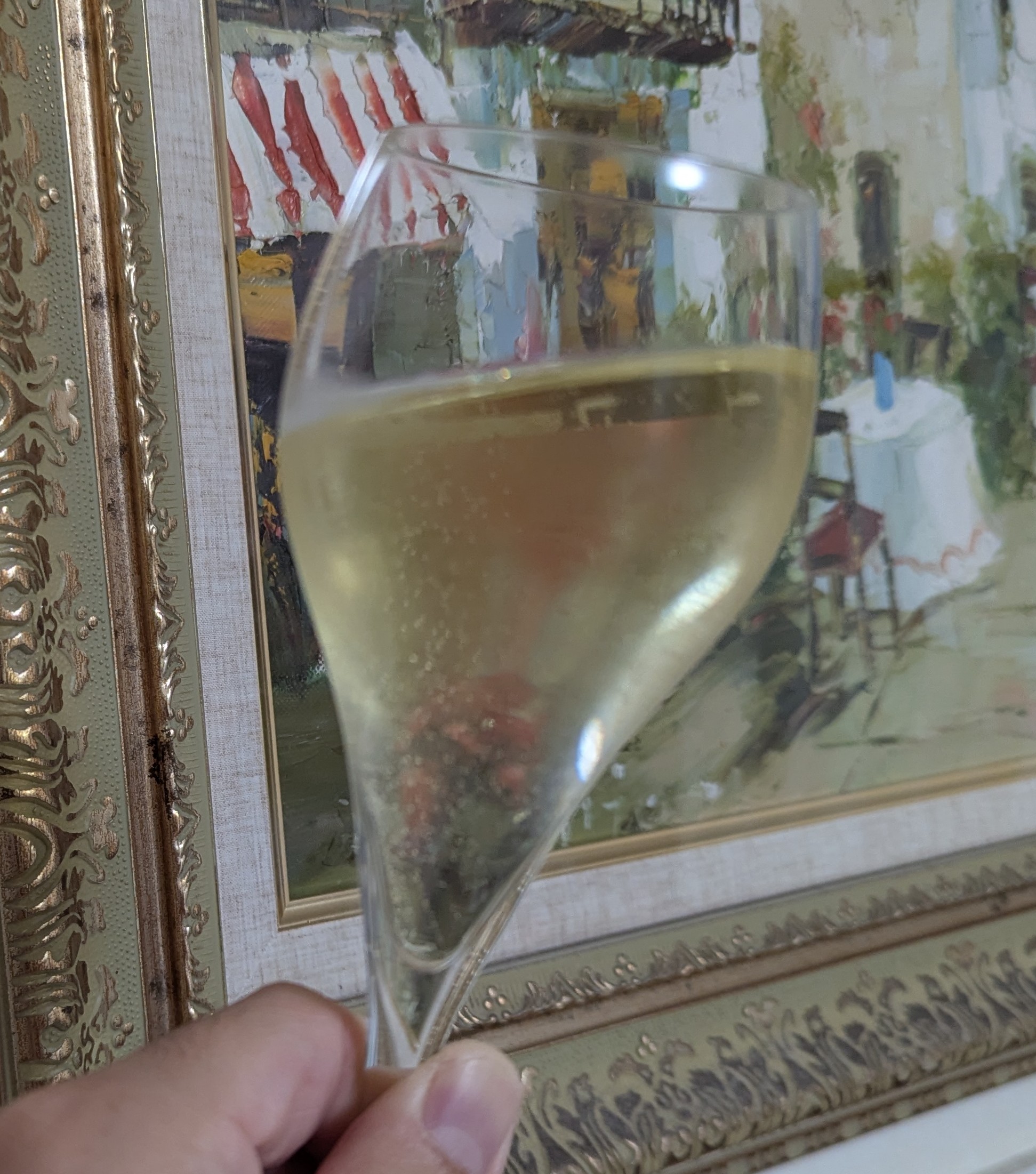 エドネ グラン・キュヴェのグラス（絵画）