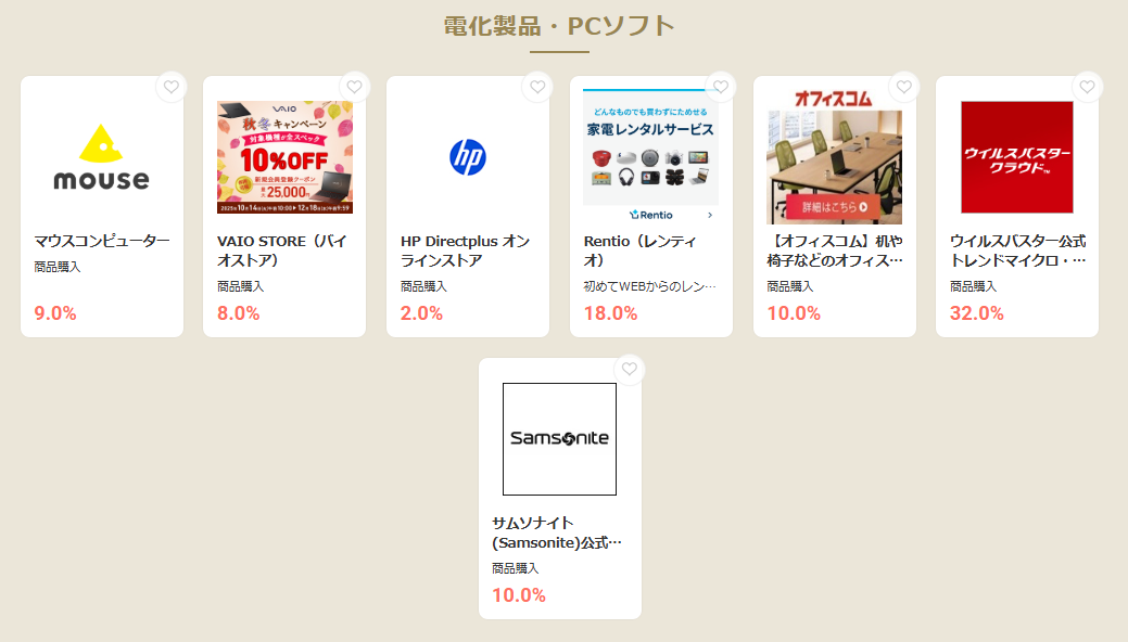 モッピーの日（202511）PCソフト