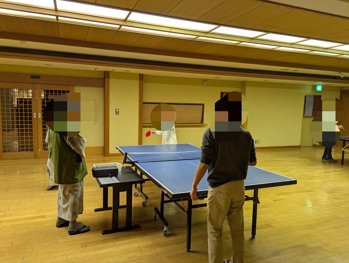 季がさね 家族で卓球