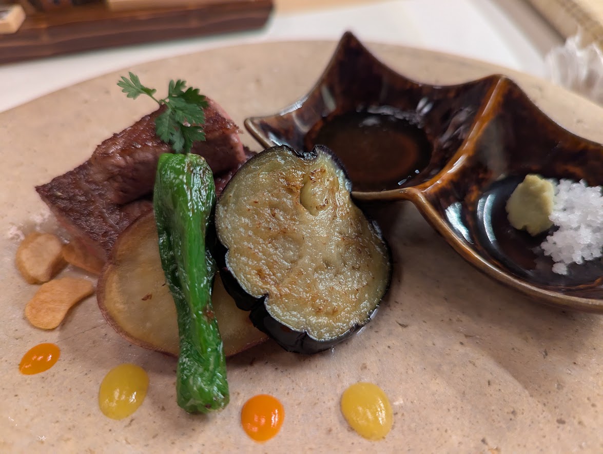 季がさね 夕食 和牛ステーキ