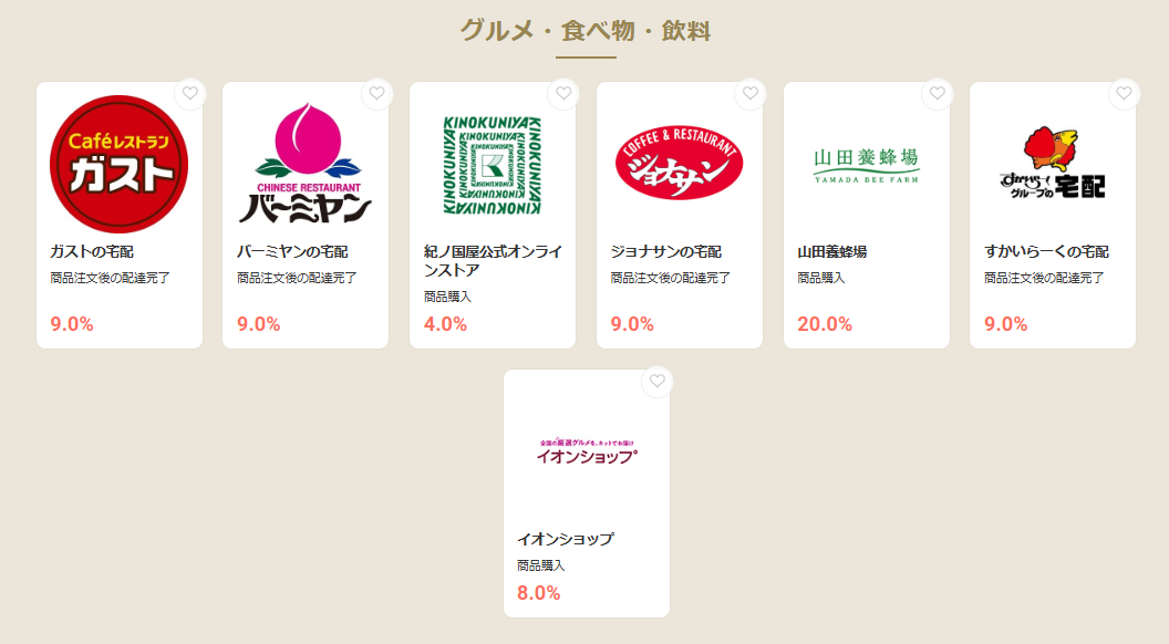 モッピーの日（202603）グルメ