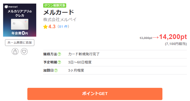 ちょびリッチ 高還元DAY(202606)メルカード