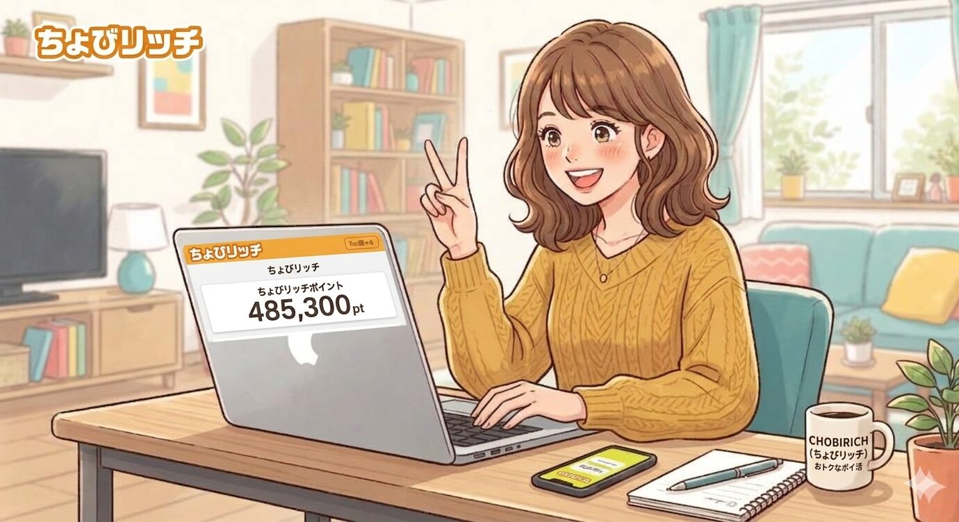 ちょびリッチは高額案件が多いポイントサイト