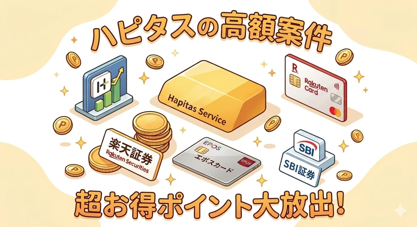ハピタスの高額案件イラスト