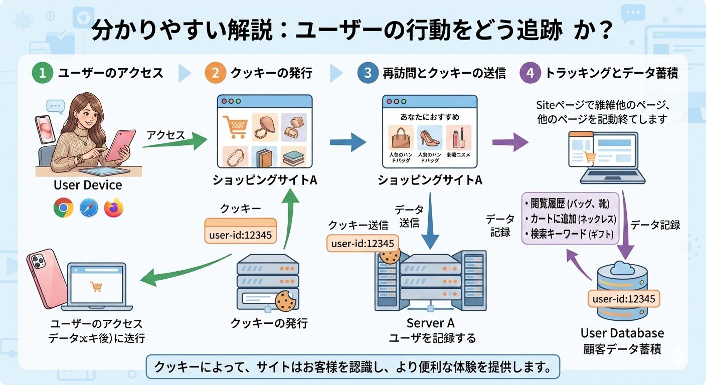cookieとサイトトラッキングについて